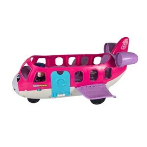 Fisher Price Little People Barbie Airplane Pink Jet Playset Figure Included